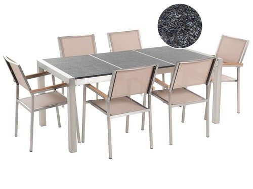 Table jardin 6 chaises - 6,