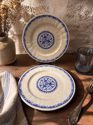 Gien terre de fer - , assiettes