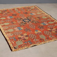 Tapis Ancien Asiatique Coton