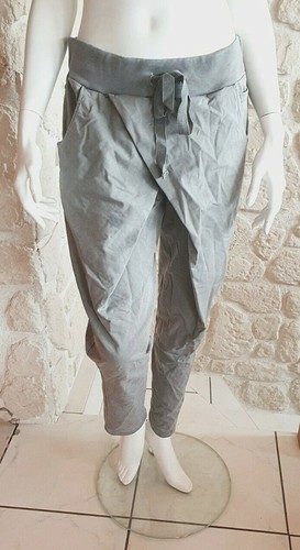 Pantalon gris coton neuf - gris,