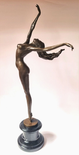 Bronze sculpture dancer - , naked