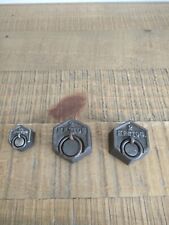 Ancien Poids Hexagonal 1/2, 1, 2 hectog - Mesures - Vintage