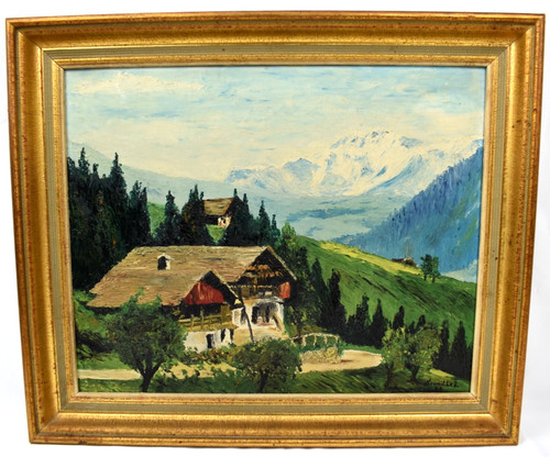 Peinture huile sur panneau - peinture,