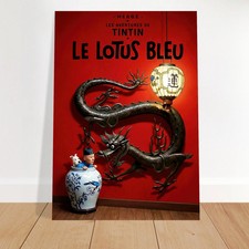 AI Poster "Tintin - Le Lotus