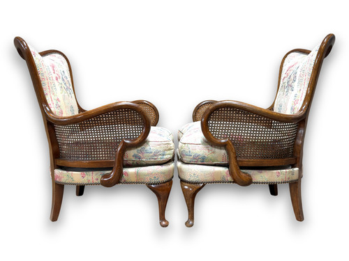Paire fauteuils bergère - bergère,
