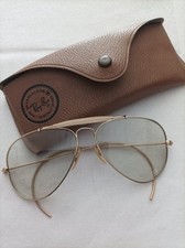 Rare lunette de soleil ray ban . Bausch et lomb. 10 k gold. Vintage
