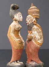 Couple Inséparable Loro Blonyo en Bois, Bali Indonésie