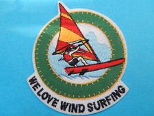 WOVEN PATCH PATCH windsurf windsurfing we love.