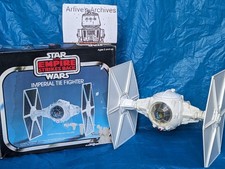?⚪ Vintage Star Wars TIE FIGHTER w box working Kenner 1978 ⚪?