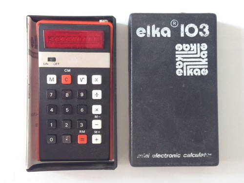 Vintage calculator elka 103 - calculator,