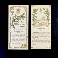 2 Antique Pious Images Office And Christmas Time Ed St Paul