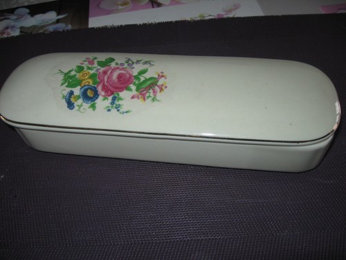 Ancienne boite porcelaine - boite,