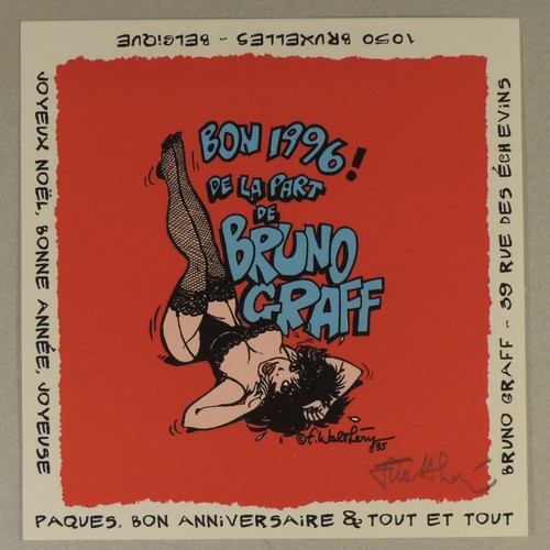 Walthery carte voeux graff - voeux,