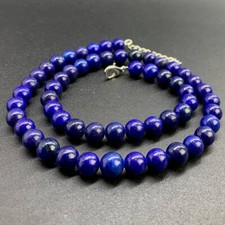  Collier Pierres Naturelles Perles Lapis Lazuli Idéal Cadeau !  Homme - Femme