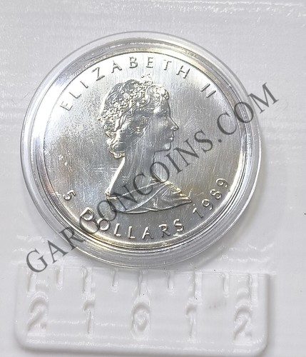 Canada dollars 1989 - 5, onza