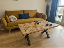 table basse bois massif joint