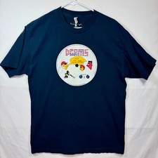 Diagrams Telethon 1992 Graphic Print Tee Keep Vinyl Alive T-Shirt Sz Large Y2K