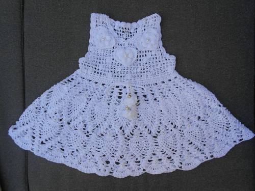 Robe baptême crochet - baptême, au
