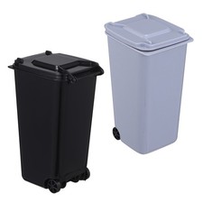  Lot de 2 mini poubelles de