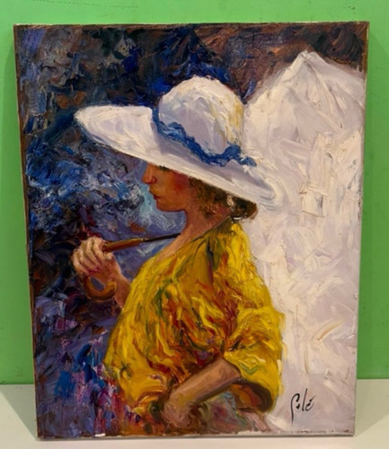 Tableau ancien huile - tableau, portrait