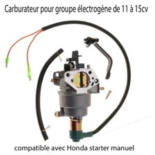 Carburateur  Groupe Electrogène Honda Piece Moteur 13CV Chinois 5, 6, 7 kw
