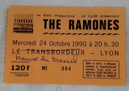 Ticket billet used stub place - used,
