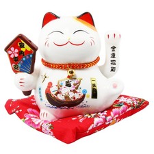 Chat chanceux signe porte