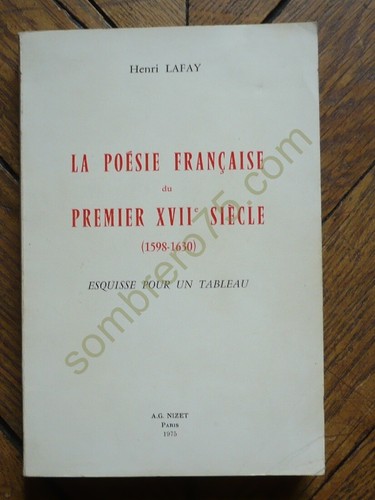 Poésie française du - la,