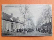 Postcard 1900 CHAMPIGNY Yonne AVENUE de la GARE schoolchildren