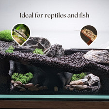 AquaDecor3D Large Aquarium and Terrarium Natural Cave (Black color)