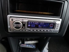 vintage clarion brand car radio axz613r autoreverse cassette 45x4 to 4 rca + aux