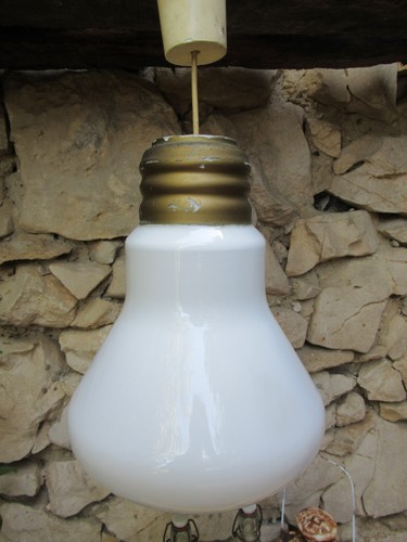 Suspension lampe ampoule verre - suspension,