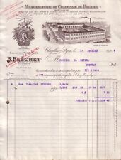 CHAZELLES SUR LYON - INVOICE B. FLECHET, FELT HAT MANUFACTURE - 1926