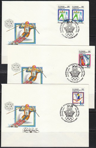 Russie 1992 fdc - lot, 3