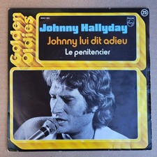 Johnny Hallyday  Johnny Lui Dit Adieu  SP 45T Belgique 1978 - Rare VARIANTE 2