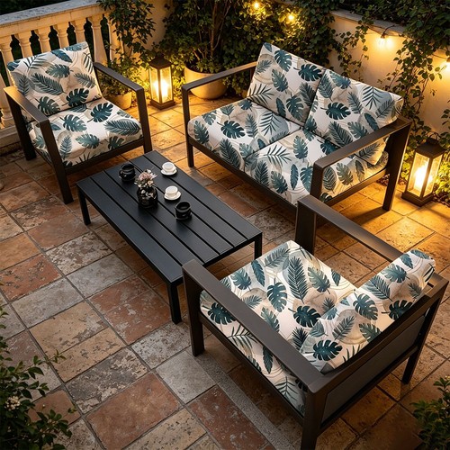 Housse extensible fleurie