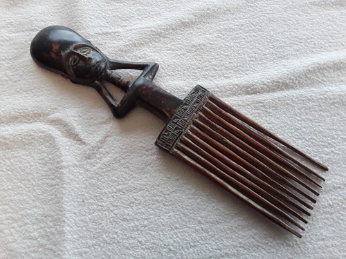 Peigne africain bois - peigne,