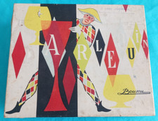 Set Coffret verres multicolores Arlequin cognac digestifs vintage Boussu