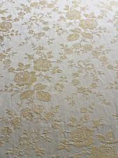 Antique Yellow Damask Métis Mattress Canvas Fabric 190cm x 110cm Wide C700