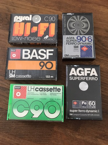Cassettes audio lot pyral agfa - audio,