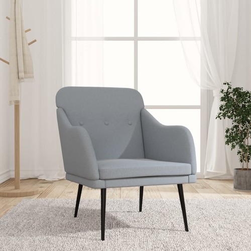 Fauteuil gris clair 63x76x80 - fauteuil,