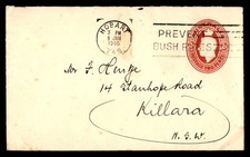 Mayfairstamps Australia 1940 Hobart Tasmania Prevent Bush Fires Slogan to Killar