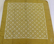VINTAGE IVY SAINT LAURENT WOMEN'S 100% PURE SILK SILK SCARF (1757) 66cm x 68cm