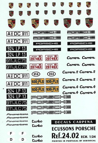 Decals carpena ecussons - 1/24,
