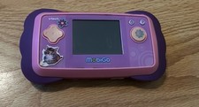 Vtech MobiGo Game System Pink & Purple Tested Works! Travel Educational 7”