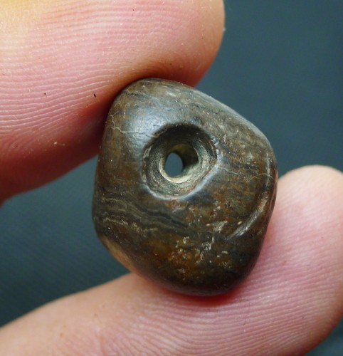 Perle hématite collier ancien - hématite,