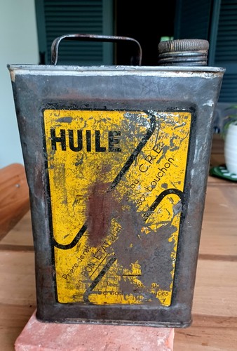Ancien bidon huile autos ww2 - huile,
