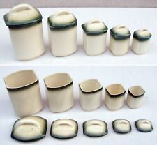 SPICE POT SERIES - SARREGUEMINES - KITCHEN - ANTIQUE - VINTAGE