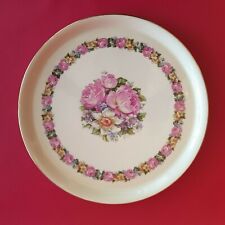 Georges Boyer Limoges - cake plate round tray Ø 31.5 cm floral decor