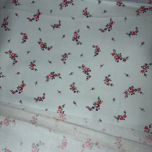 Coupon tissu flanelle ancien